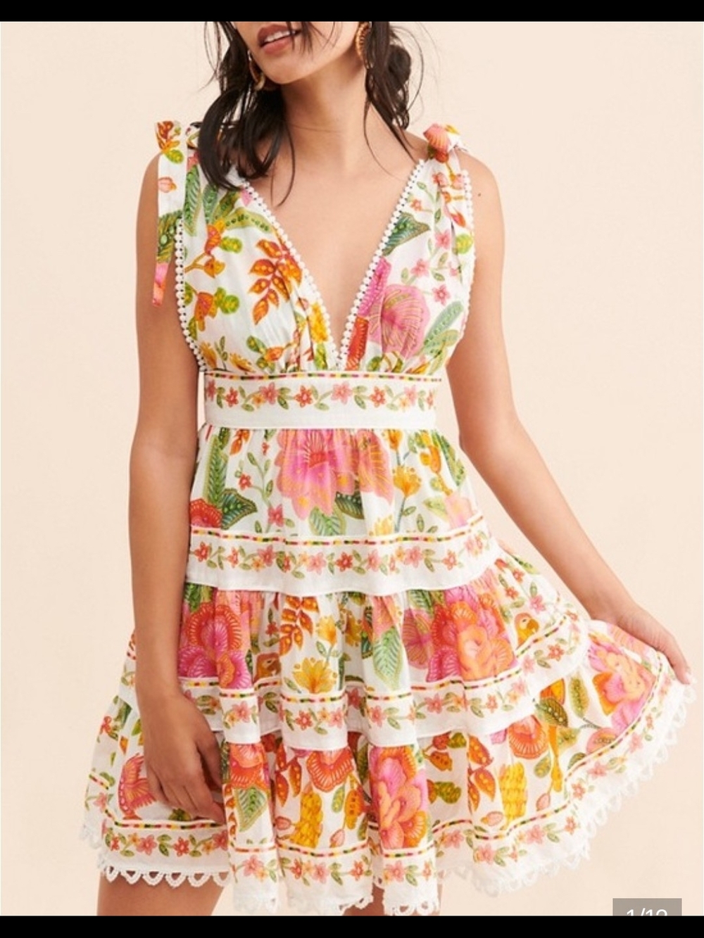 FARM Rio Macaw Bloom Mini Dress